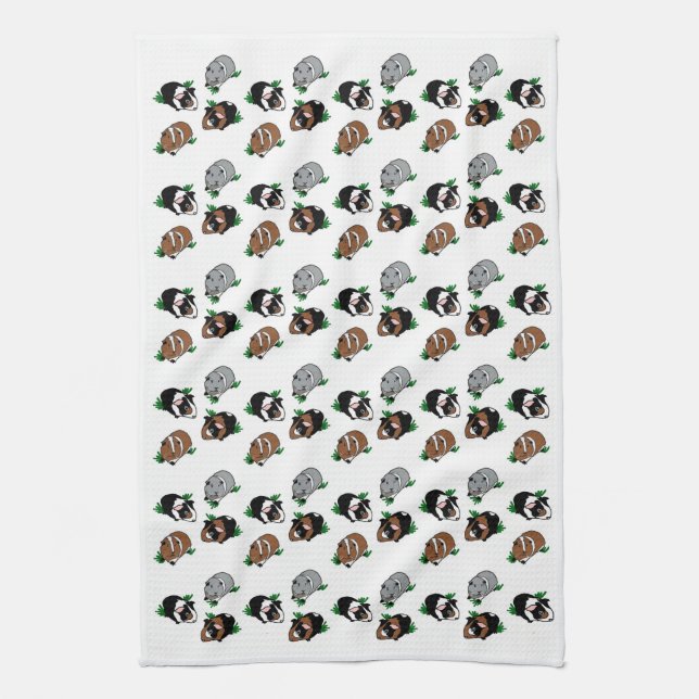 Guinea Pigs Tea Towel (Vertical)