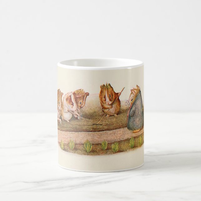 Guinea Pigs Tending Garden Coffee Mug (Center)