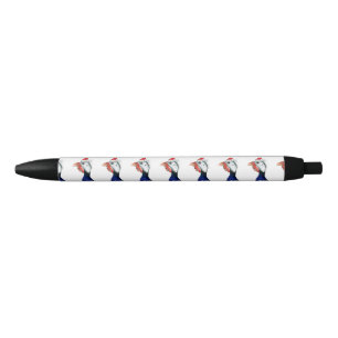 Guinea Santa Claus Black Ink Pen