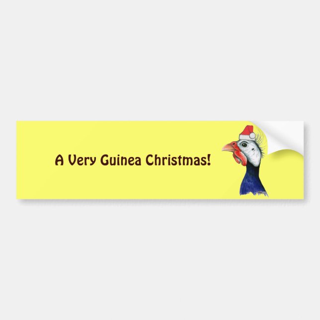 Guinea Santa Claus Bumper Sticker (Front)