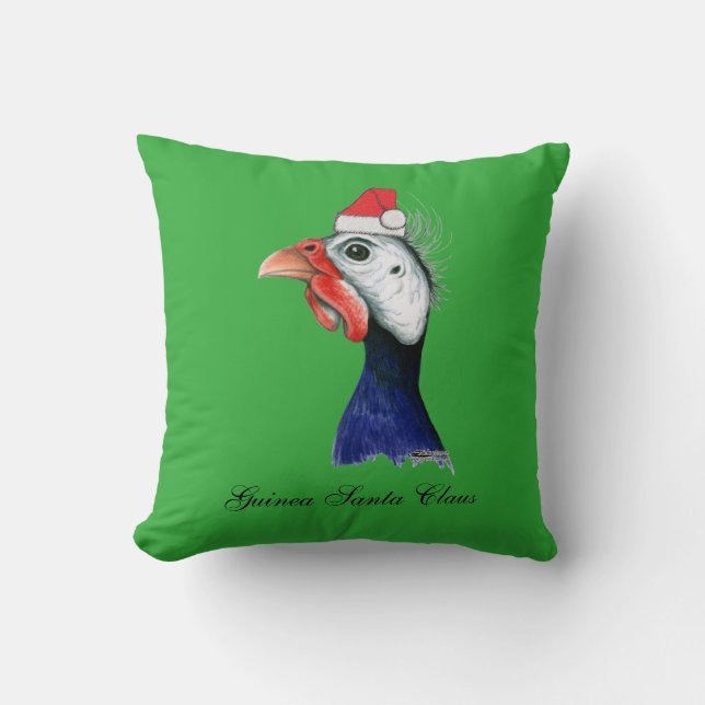 Guinea Santa Claus Cushion (Front)