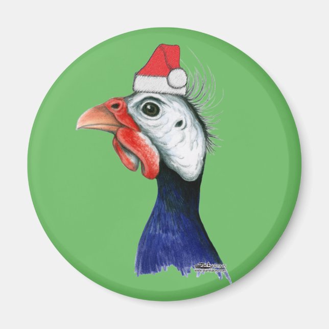 Guinea Santa Claus Magnet (Front)