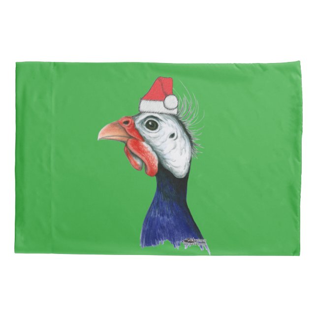 Guinea Santa Claus Pillowcase (Back)