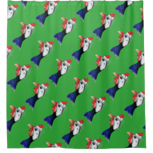 Guinea Santa Claus Shower Curtain