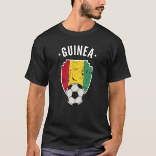 Guinea Soccer Guinea Flag Football Guinean Pride R T-Shirt