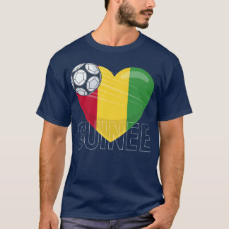 Guinea Soccer Love Guyanese Fan Flag T-Shirt