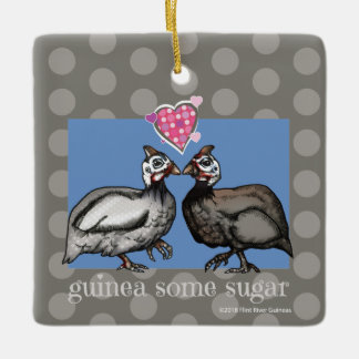 GUINEA SOME SUGAR polkadot ceramic ornament