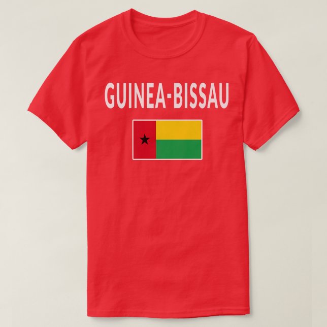 GuineaBissau  Tee Flag souvenir Gift Bissau  (Design Front)