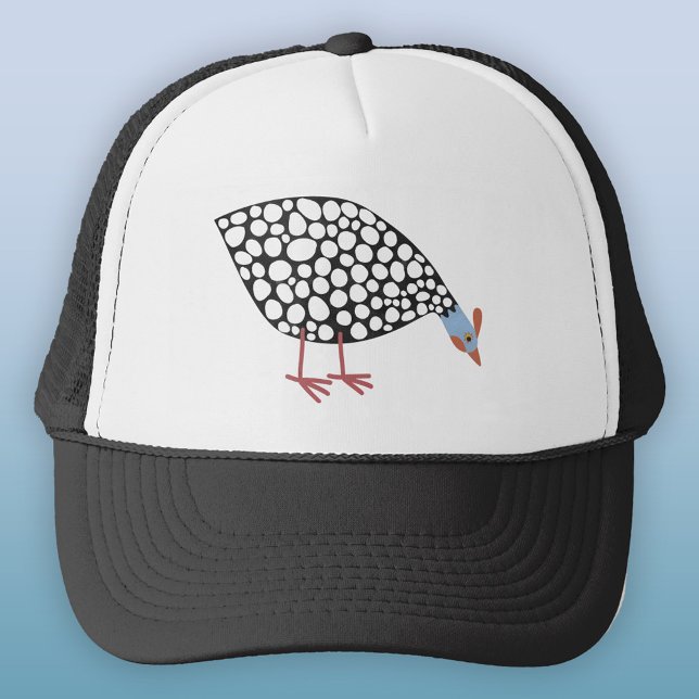 Guineafowl Bird Trucker Hat (Fun Guineafowl trucker hat)