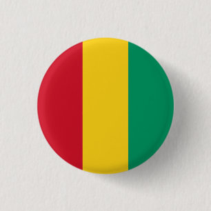 Guinean Flag, Flag of Guinea 3 Cm Round Badge