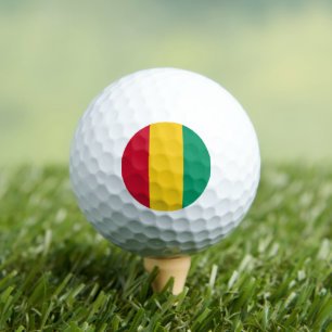 Guinean Flag, Flag of Guinea Golf Balls