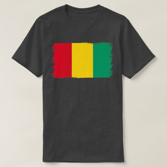 Guinean Flag Guinea  T-Shirt (Design Front)
