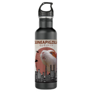 Guineapigzilla Funny Guinea Pig Gift 710 Ml Water Bottle