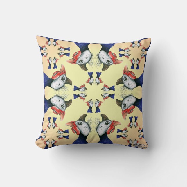 Guineas Everywhere! Cushion (Front)