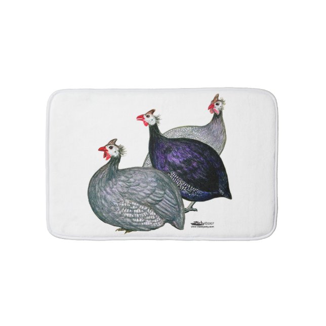 Guineas Three Bath Mat (Front)