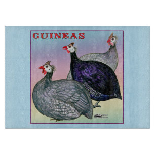 Guineas Three Fowl Cutting Board