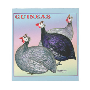 guineas Three Fowl Notepad