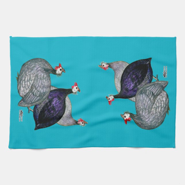 Guineas Three Tea Towel (Horizontal)