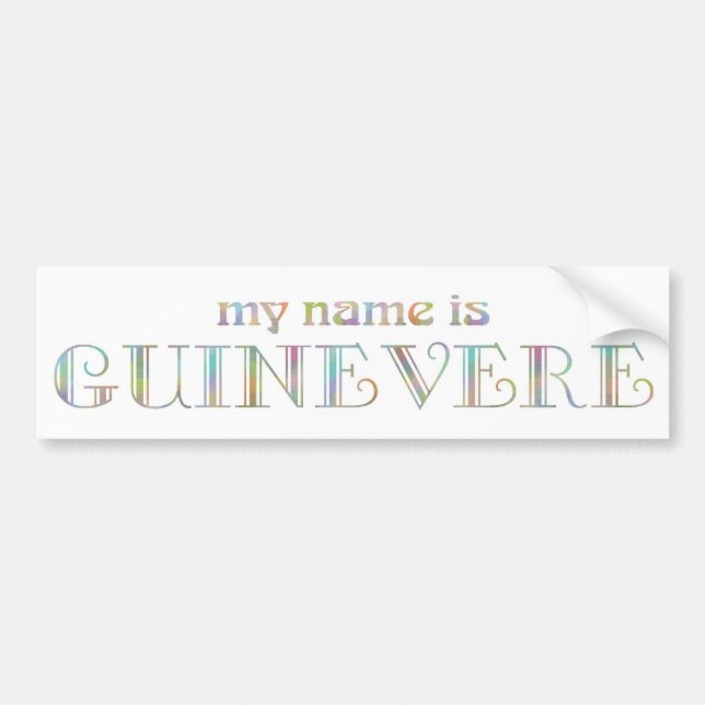 Guinevere Bumper Sticker (Front)