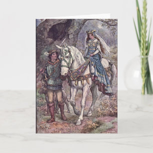 Guinevere Pendragon Pagan Greeting Card