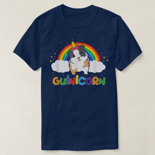 Guinicorn Cute Guinea Pig Unicorn Animal Rainbow 2 T-Shirt (Design Front)