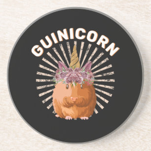 Guinicorn Guinea Pig Unicorn Coaster