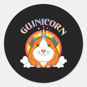 Guinicorn Guinea Pig Unicorn Costume Classic Round Sticker