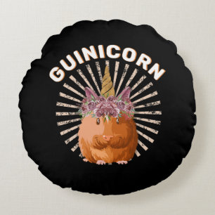 Guinicorn Guinea Pig Unicorn Round Cushion
