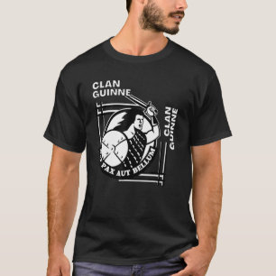 Guinne Clan Gaelic Motto Swordsman T-Shirt