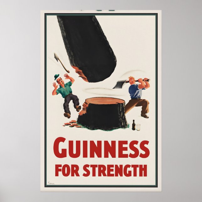 Guinness For Strength Poster Print   Vintage John (Front)