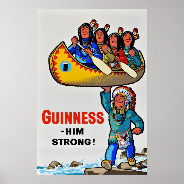 Guinness Him Strong - Vintage Poster Prints (Front)