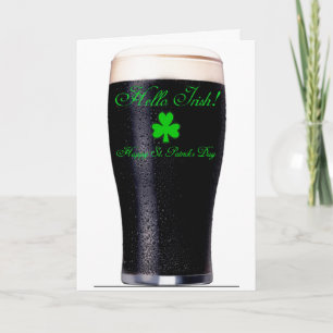 Guinness pint image for greeting card
