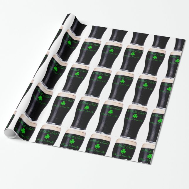 Guinness Pint image for wrapping paper (Unrolled)