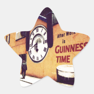 Guinness Time Star Sticker