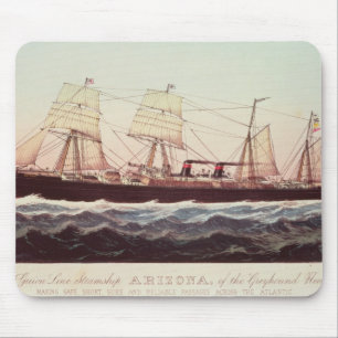 Guion Line Steamship Arizona Mouse Pad