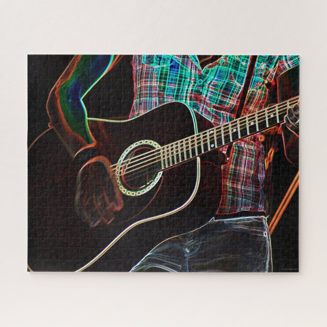 Guitar 1 16x20 520pc jpcna jigsaw puzzle (Horizontal)