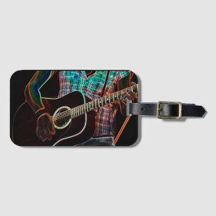Guitar 1 Business Card Slot lt arc5 Luggage Tag