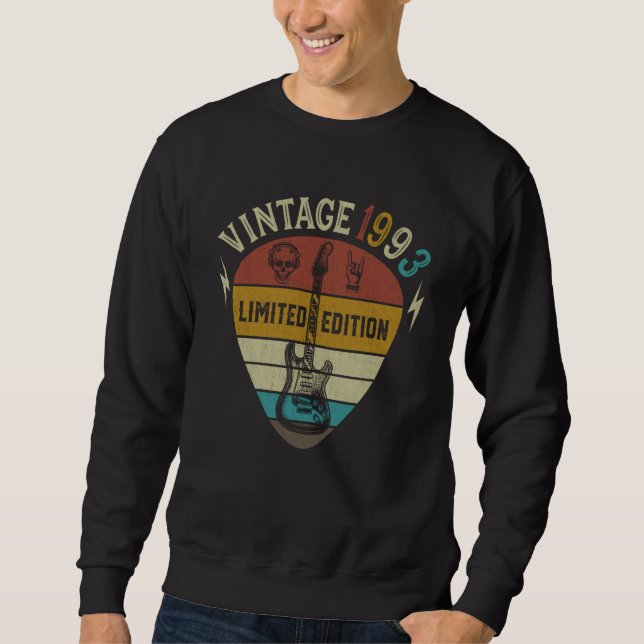 Guitar 30th Birthday Best of 1993 Sweatshirt (Front)