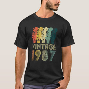 Guitar  35 Year Old  Vintage 1987 T-Shirt