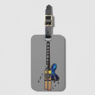 Guitar 4 Business Card Slot ltcn Luggage Tag