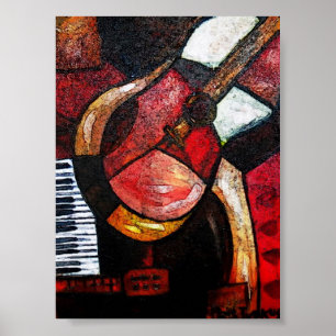 GUITAR ABSTRACT POSTER