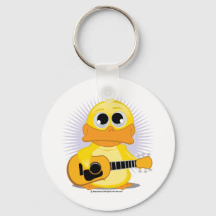 Guitar (Acoustic) Duck Key Ring