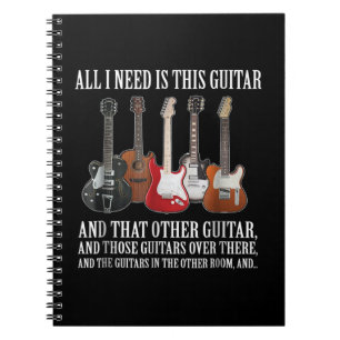 Guitar   All I Need Is This Guitar Any Musician Notebook