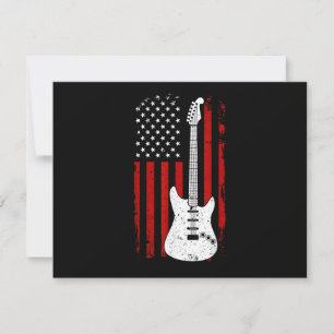 Guitar American US Flag Music Player Electric Guit