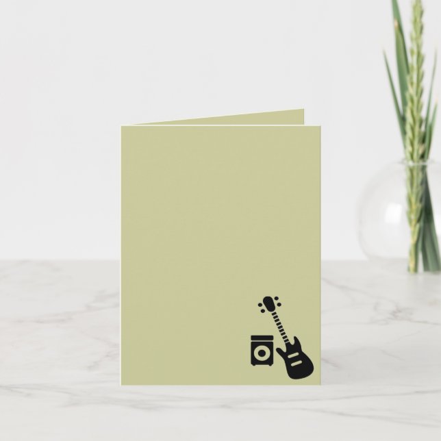 Guitar/Amplifier Card (Front)