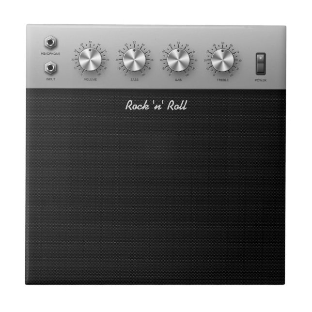 Guitar Amplifier Ceramic Tile (Front)
