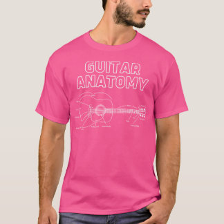 Guitar Anatomy Blueprint Tee Acoustic Guitar
