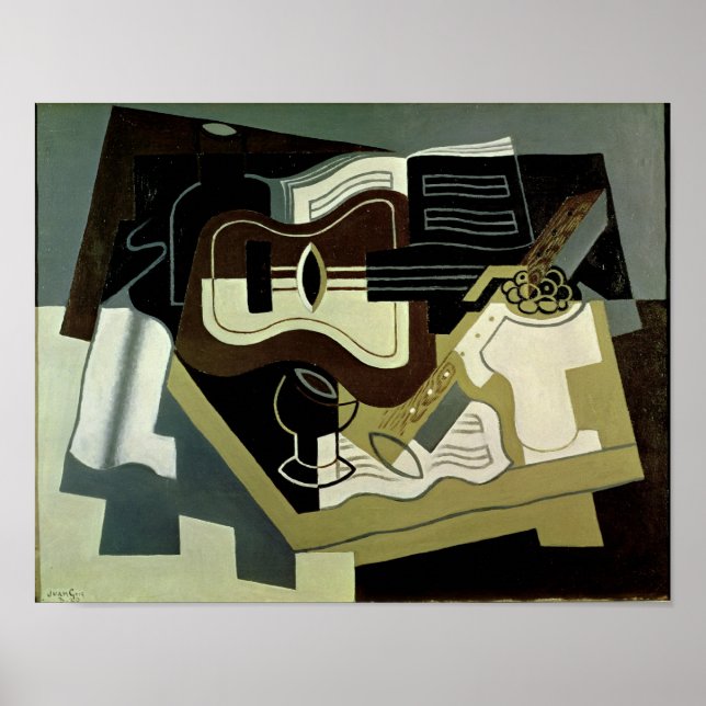 Guitar and Clarinet, 1920 Poster (Front)