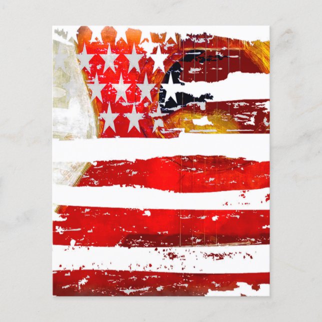 Guitar and flag (Front)