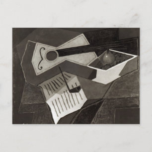 Guitar and Fruit bowl, 1926 Postcard